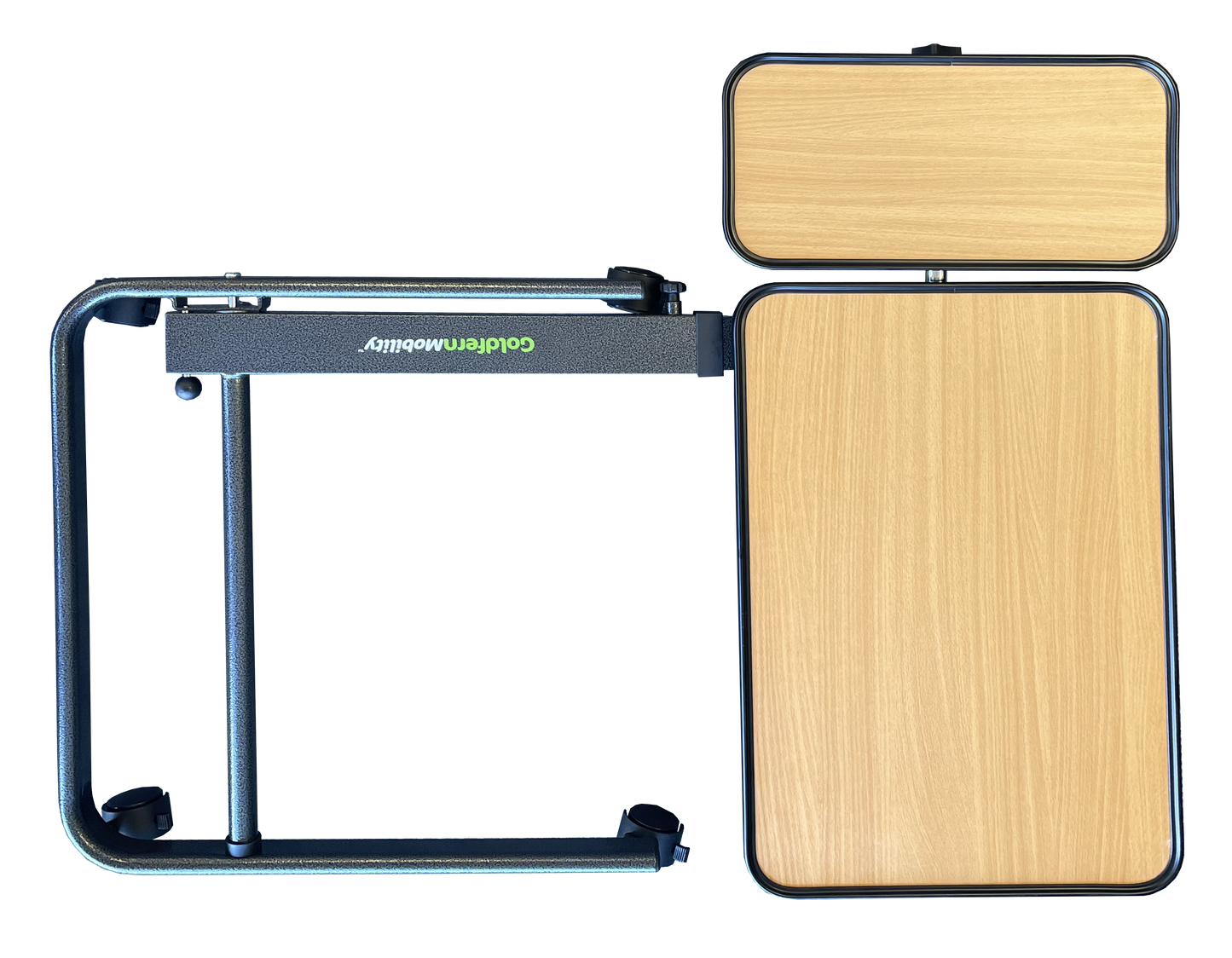 Goldfern Overbed Table with Split Top