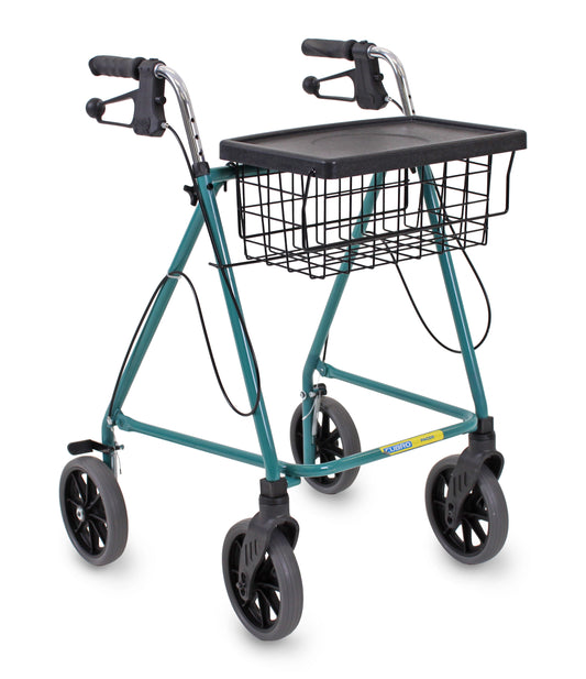 Pacer walking frame with 8" wheels and handbrakes