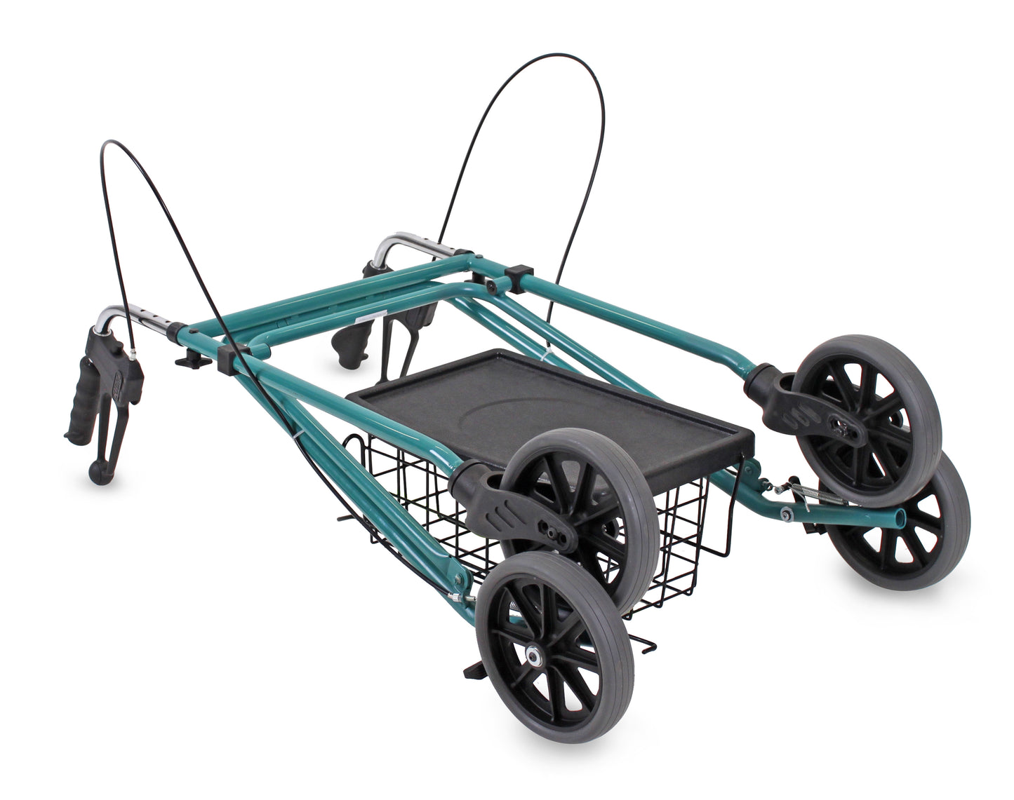 Pacer walking frame with 8" wheels and handbrakes