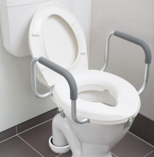 Raised Toilet 2" Seat with Arms (BA-MP20401)